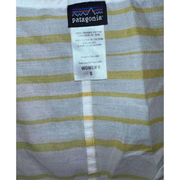 patagonia dress sz s white & yellow - Picture 3 of 4